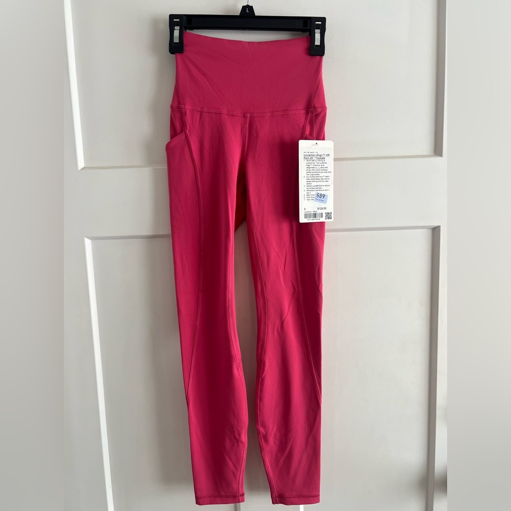 Lululemon Align HR Pants, Size 0, Raspberry Coulis, NWT, 2025 Release 🩷